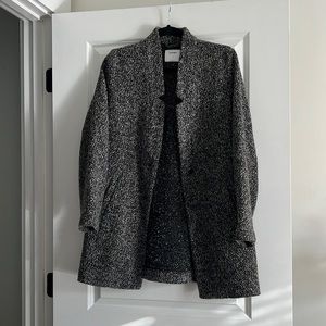 Black, grey coat